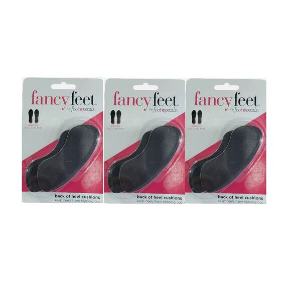 New 3 Pack FANCY FEET Foot Petals Back of Heel Cushions Breathable Foam - Picture 1 of 1